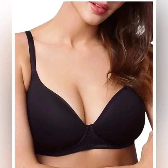 NWOT, WonderBra, Floral Lace  Wire-Free Bra, 40DD, Black - Picture 3 of 8